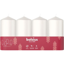  Sviečky Bolsius Pillar Advent, Vianočná, biele, 48/100 mm, bal. 4 ks karácsonyi dekoráció