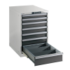 Swalt Ipari acél szerszámtartó 7 fiókkal 80x56,4x72,5 cm fiókok teherbírása 75 kg