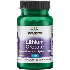 Swanson 5 mg Swanson lítium-orotát, 60 kapszula vitamin és táplálékkiegészítő