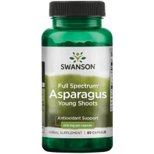  Swanson ASPARAGUS FULL SPECTRUM SPÁRGACSÍRA KIVONAT 400 mg 60 db vitamin és táplálékkiegészítő