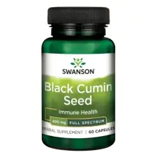 Swanson Black Cumin seed feketeköménymag 400mg kapszula 60db vitamin és táplálékkiegészítő