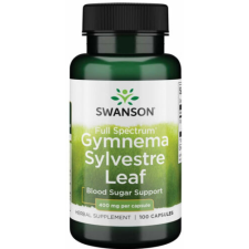  Swanson GYMNEMA SYLVESTRE 400mg 100 kapszula vitamin és táplálékkiegészítő