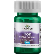 Swanson Iron (vas-fumarát) 18mg 60 kapszula vitamin és táplálékkiegészítő