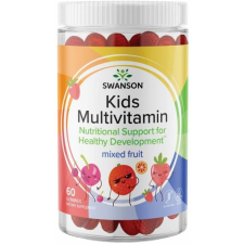 Swanson KIDS MULTIVITAMIN MIXED FUIT vegan, mentes 60 db komplex vitamin és táplálékkiegészítő
