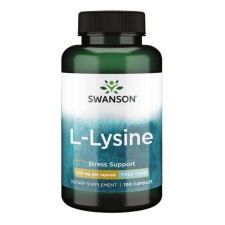 Swanson L-Lysine (Lizin) 500mg Free Form - 100 db vitamin és táplálékkiegészítő