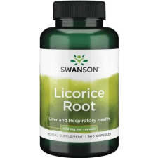 Swanson Swanson Licorice Root 450mg 100 kapszula (Édesgyökér) vitamin és táplálékkiegészítő