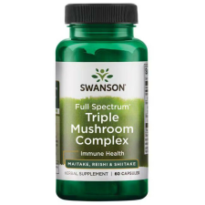 Swanson Triple Mushroom Complex 60 kapszula Maitake, Reishi, Shiitake vitamin és táplálékkiegészítő