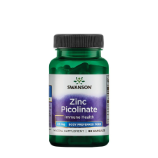 Swanson Zinc Picolinate 22 mg (60 Kapszula) vitamin és táplálékkiegészítő