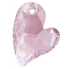 Swarovski Devoted 2 U Heart Swarovski medál - Rosaline - halványrózsaszín-17 mm medál