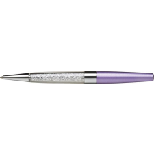 Swarovski Golyóstoll, világoslila, alul fehér SWAROVSKI® kristállyal töltve, 14cm, ART CRYSTELLA® toll