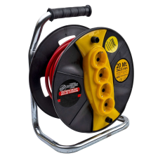 SWAT BullMax dobtekercs, hosszabítóhoz, 20m, 3x2.5, 4 foglalat hosszabbító, elosztó