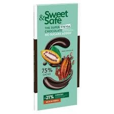 Sweet&amp;safe Étcsoki 75% Cm. 90 g alapvető élelmiszer