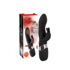 Sweet Smile SMILE Blacky - USB-s kétmotoros vibrátor (fekete) vibrátorok