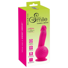Sweet Smile SMILE Powerful - akkus, 2 motoros tapadótalpas vibrátor (pink) vibrátorok