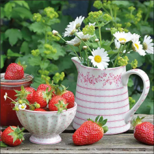  Sweet strawberries papírszalvéta 33x33cm,20db-os konyhai eszköz
