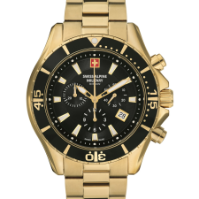 Swiss Alpine Military 7040.9117 Chronograph Mens Watch 45mm 10ATM, karóra