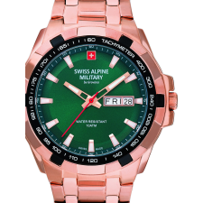 Swiss Alpine Military 7043.1164 Day-Date Mens Watch 42mm 10ATM, karóra