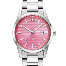 Swiss Alpine Military 7767.1136 Ladies Watch Argos silver pink 34mm 10ATM, karóra