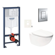  Swiss Aqua Technologies Infinitio SIKOGRSIN11E Fali WC szett világos falakhoz / falra szerelhető szaniter