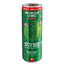  Swiss Laboratory Mg+Zn kaktuszfüge ízű szénsavas ital - 250ml üdítő, ásványviz, gyümölcslé
