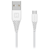 Swissten 71504300 USB-A apa - Micro-USB apa Adat- és töltőkábel 1.5m - Fehér (71504300)