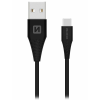 Swissten 71504401 USB-A apa - USB-C apa 3.1 Adat és töltő kábel - Fekete (1.5m) (71504401)