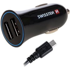 Swissten adapter 2.4A + mikro USB kábel 1,5 m mobiltelefon kellék