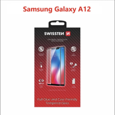 Swissten Case Friendly Samsung Galaxy A12 üvegfólia - fekete (54501785) mobiltelefon kellék