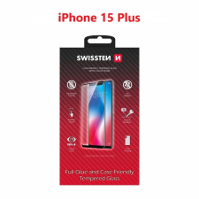 Swissten Full Glue Apple iPhone 15 Plus 3D üvegfólia - fekete (54501843) mobiltelefon kellék
