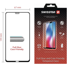 Swissten Full Glue Huawei P20 Lite 3D üvegfólia - fekete (54501708) mobiltelefon kellék