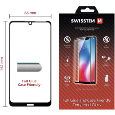 Swissten Full Glue Huawei Y5 2019 / Smart 8s 3D üvegfólia - fekete mobiltelefon kellék