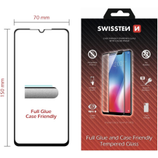 Swissten Full Glue Samsung A105 Galaxy A10 3D üvegfólia - fekete (54501725) mobiltelefon kellék