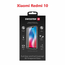 Swissten Full Glue Xiaomi Redmi 10 LTE 3D üvegfólia - fekete (64701891) mobiltelefon kellék