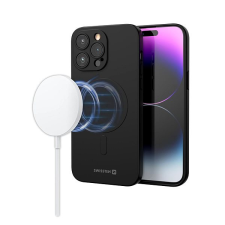 Swissten Soft Joy MagStick iPhone 13 Pro fekete tok tok és táska
