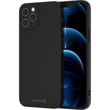 Swissten Soft Joy szilikon tok iPhone 14, fekete (34500264) (34500264) tok és táska