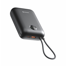 Swissten Voltbox 35 W 30000 mAh integrált USB-C és Lightning kábellel, fekete power bank