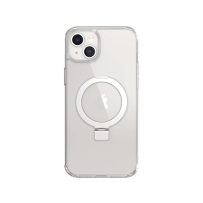 Switcheasy MagStand M iPhone 15 Plus tok, beépített kitámasztó, áttetsző, MagSafe (SPH567173TR23) tok és táska