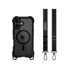 Switcheasy Odyssey iPhone 16 Plus ütésálló tok szíjjal, MagSafe, átlátszó hátlap (MPH667257LB24) tok és táska