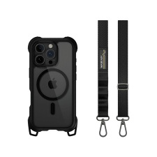 Switcheasy Odyssey iPhone 16 Pro ütésálló tok szíjjal, MagSafe, átlátszó hátlap (MPH66P257LB24) tok és táska