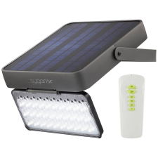 Sygonix napelemes SMD LED fali fényszóró mozgásérzékelővel fekete (SY-5275988) (SY-5275988) világítás