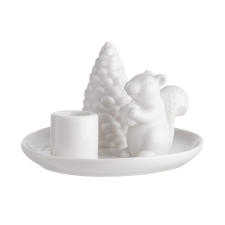 SYLVAN SPIRIT porcelán gyertyatartó, mókus 8cm gyertyatartó