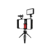 SYNCO Vlogger Kit 1 vlogging szett okostelefonokhoz, mikrofon, Led, mini állvány, mobiltelefon cage