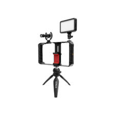 SYNCO Vlogger Kit 1 vlogging szett okostelefonokhoz, mikrofon, Led, mini állvány, mobiltelefon cage mikrofon