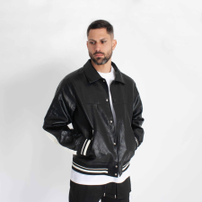Synergy Bomber Jacket - fekete/fehér dzseki - Méret: XL férfi kabát, dzseki