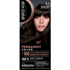 Syoss Color 3-1 Sötétbarna (50 ml) hajfesték, színező