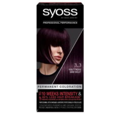  Syoss Color hajfesték 3-3 sötét violett hajfesték, színező