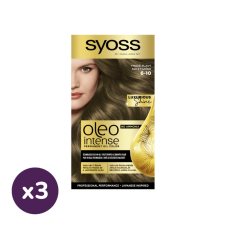 Syoss Color Oleo intenzív olaj hajfesték 6-10 sötétszőke (3x1 db) hajfesték, színező