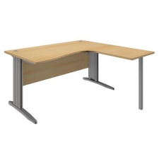  System irodai asztal, 160 x 80 x 73 cm, jobbos kivitel, bükk mintázat íróasztal