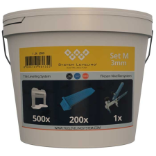 System Leveling D.O.O. Szintezö SET 500/200/1 - 3mm barkácsolás, csiszolás, rögzítés
