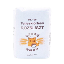 Szabó Malom teljes kiőrlésű rozsliszt rl-190 1000 g alapvető élelmiszer